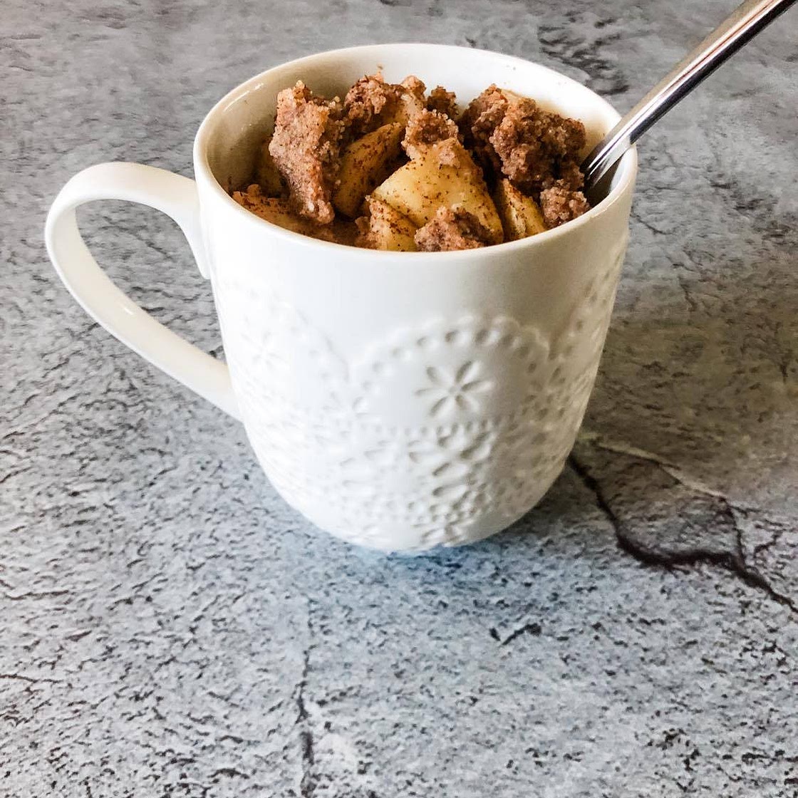 Gluten Free Apple Cobbler in a Mug