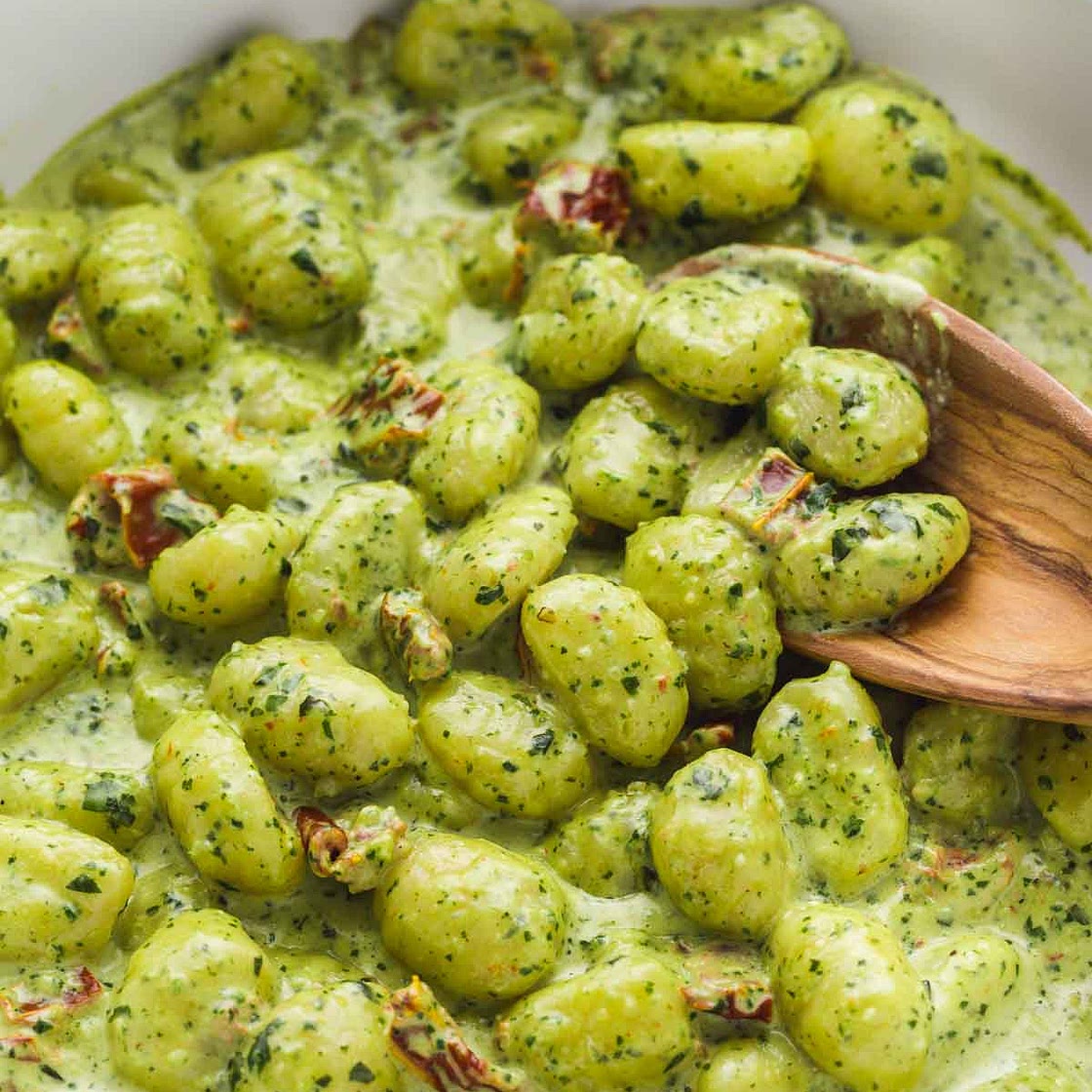 Creamy Pesto Gnocchi