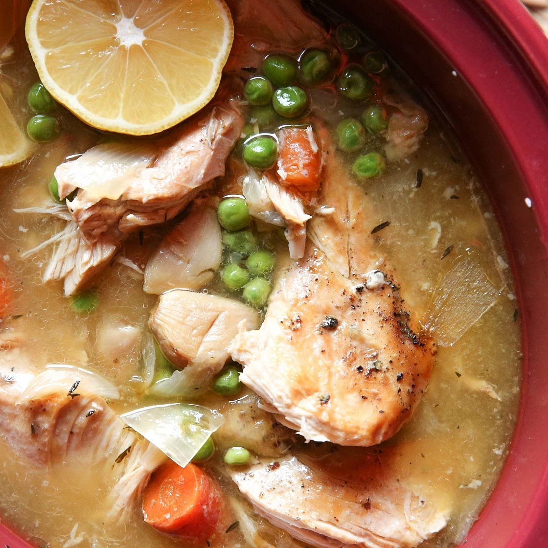 Slow-Cooker Lemon-Garlic Chicken