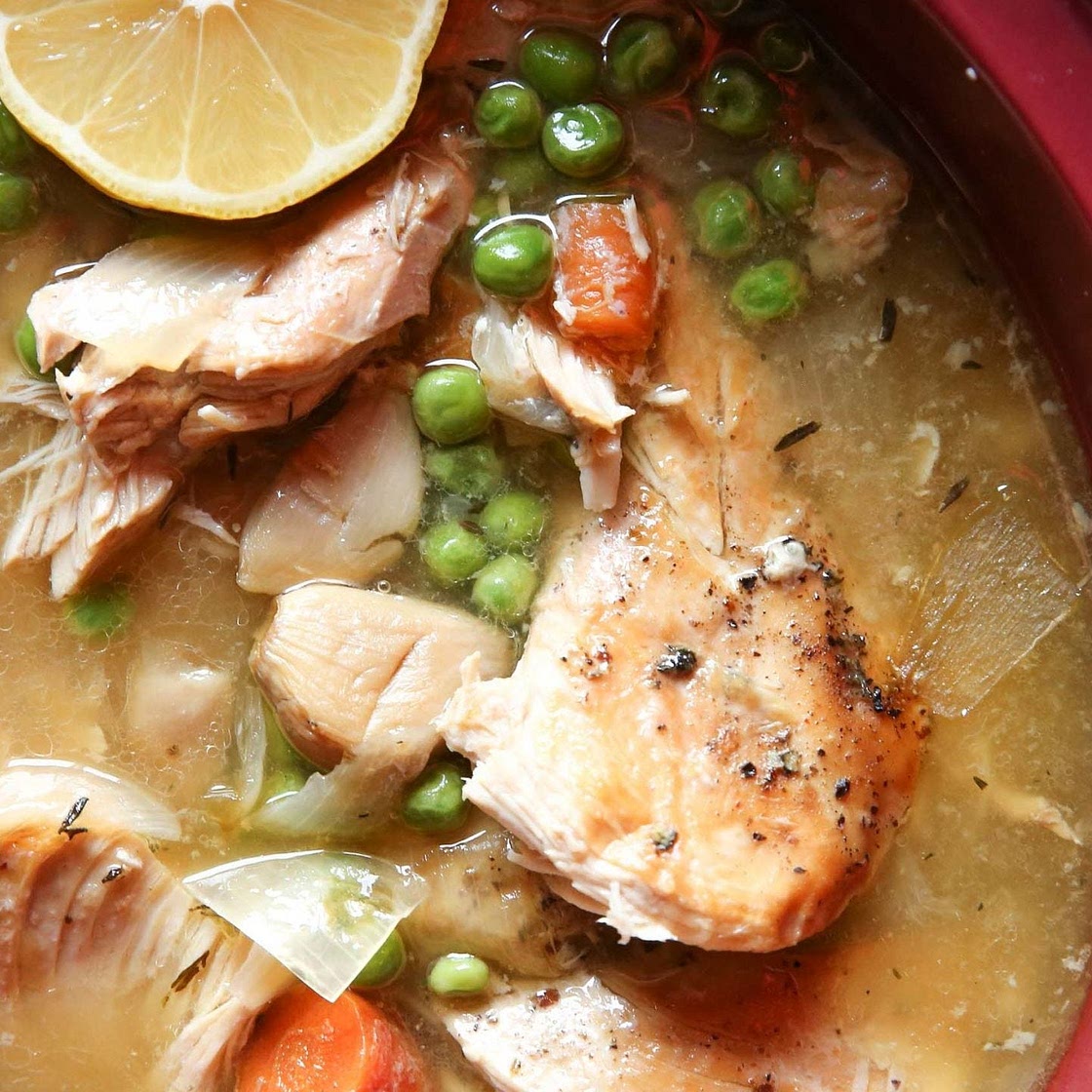 Slow-Cooker Lemon-Garlic Chicken