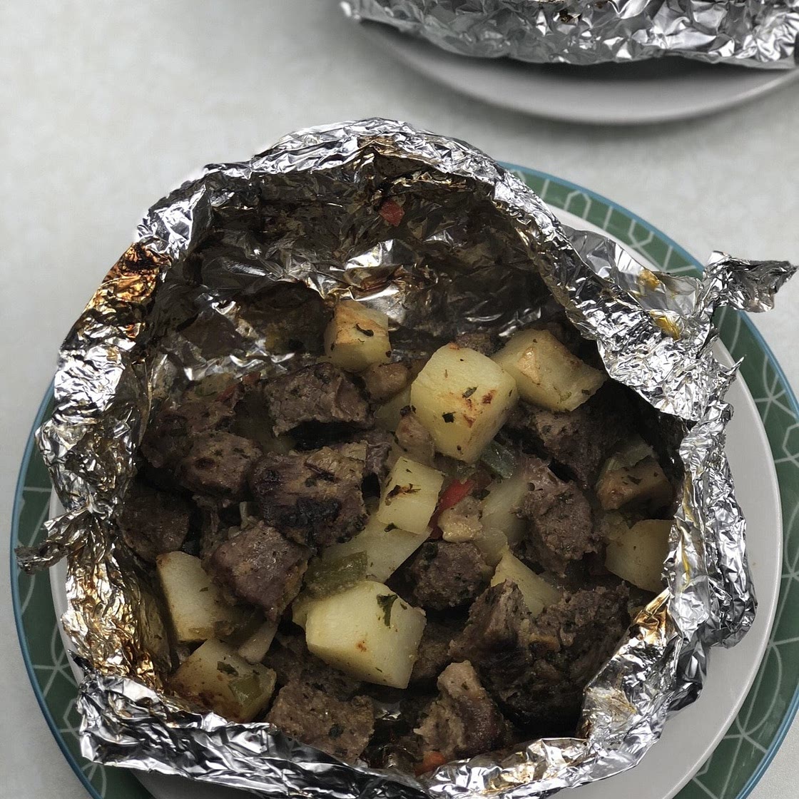 Air Fryer Steak Hobo Dinner Recipe