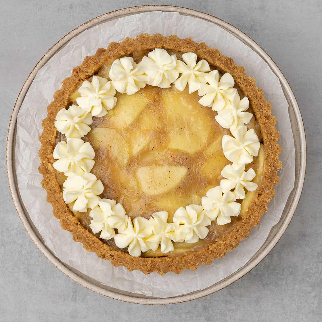 No bake Apple Pie with Graham Cracker Crust