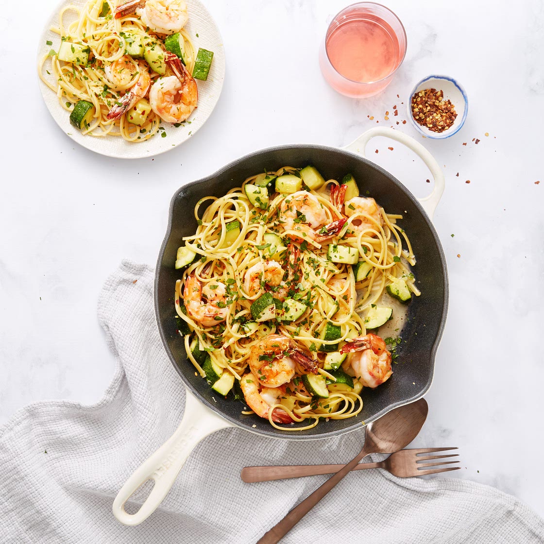 Shrimp and Zucchini Scampi