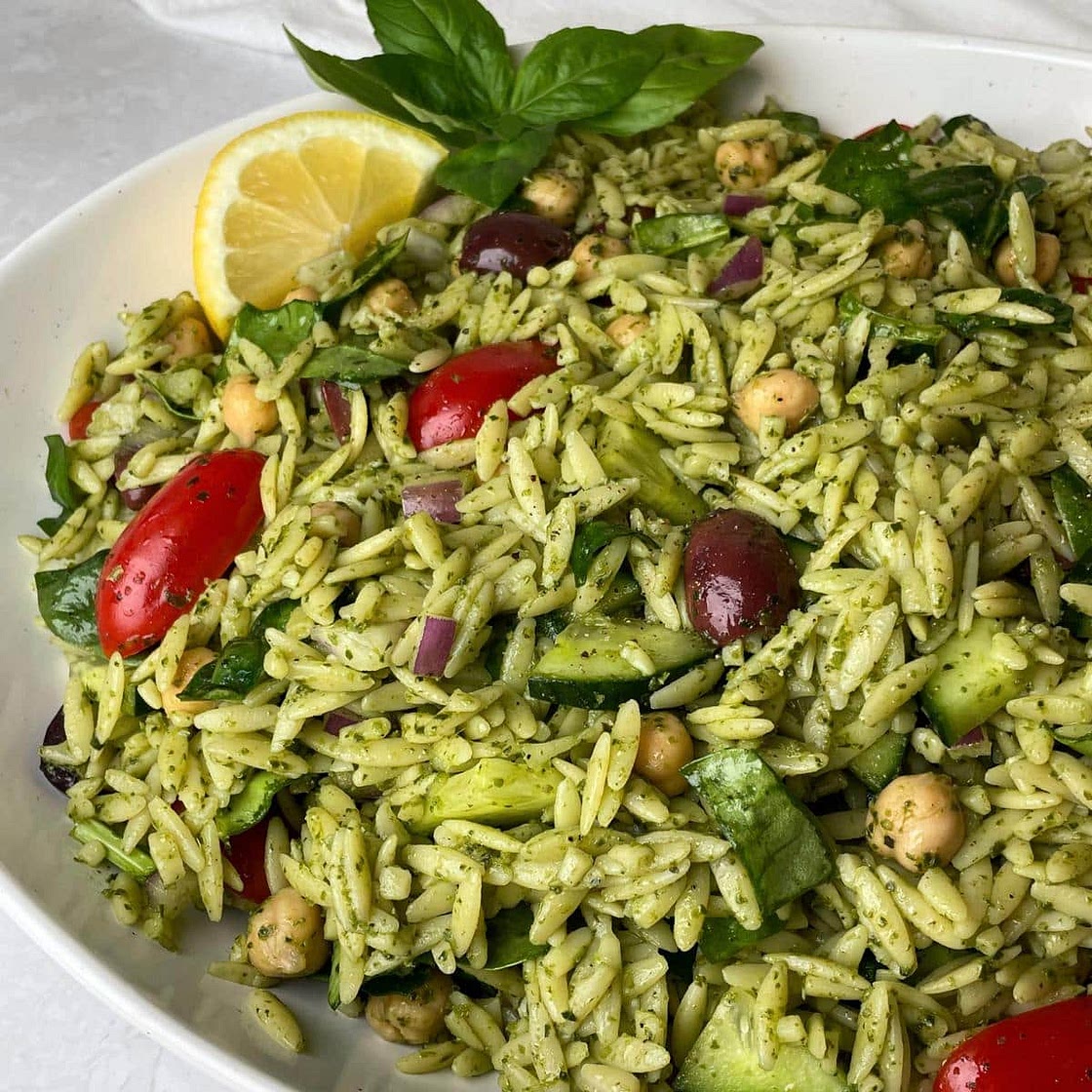 Orzo Pesto Salad