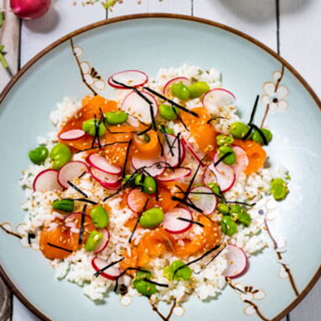 Salade façon chirashi