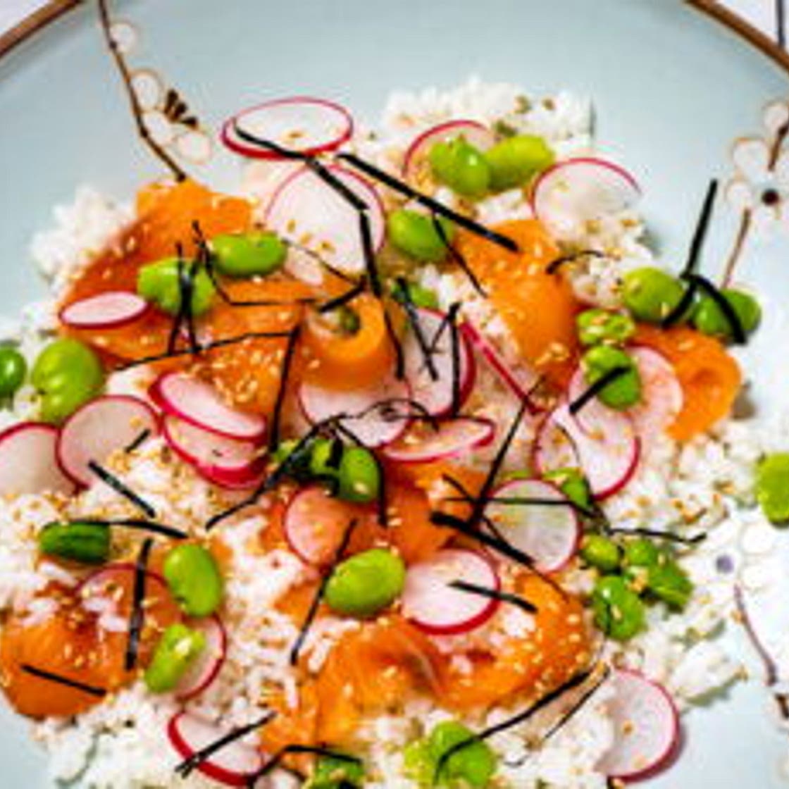 Salade façon chirashi