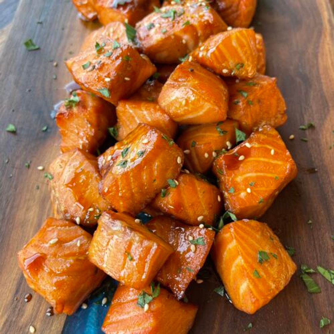 Grilled Salmon Bites
