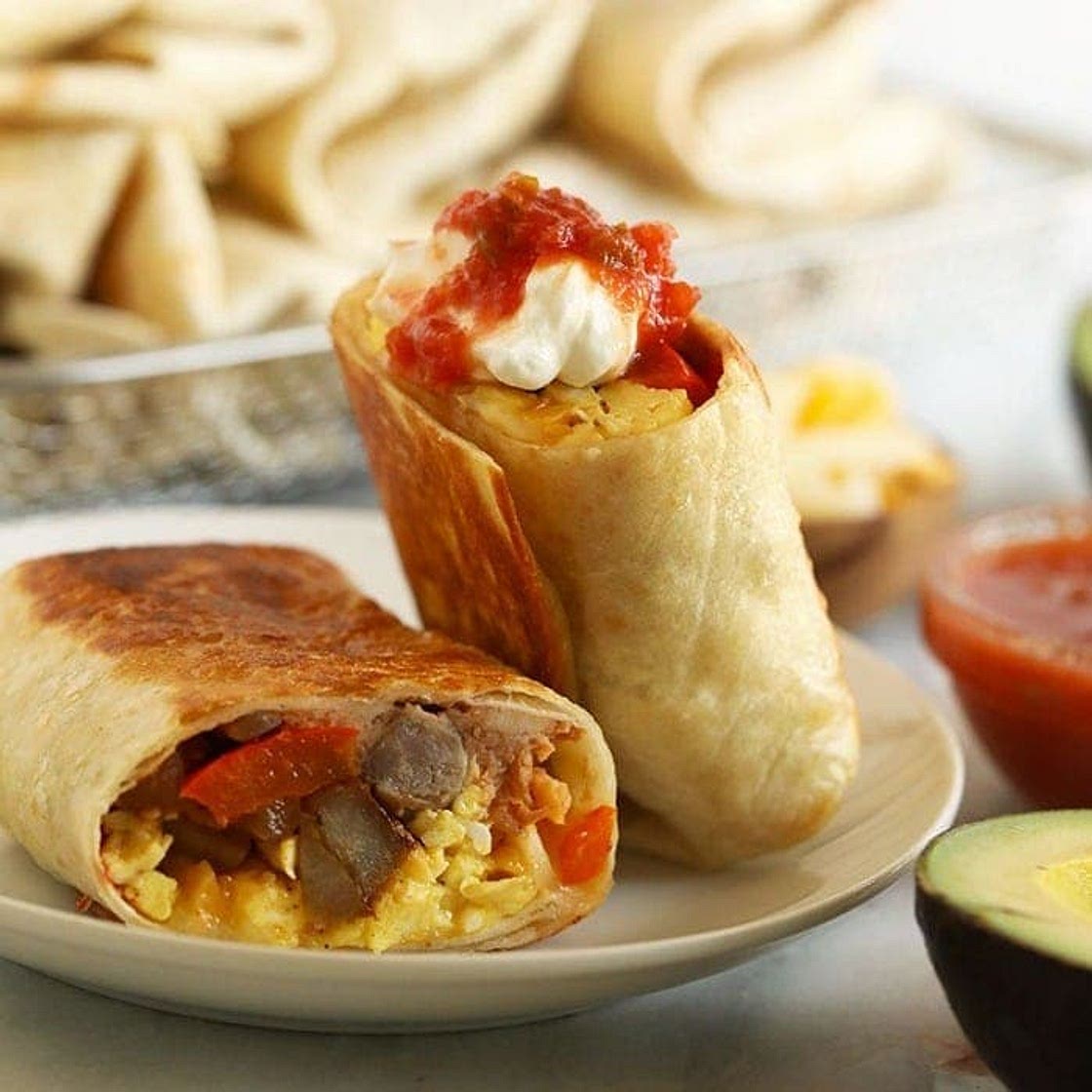 Fajita Breakfast Burritos