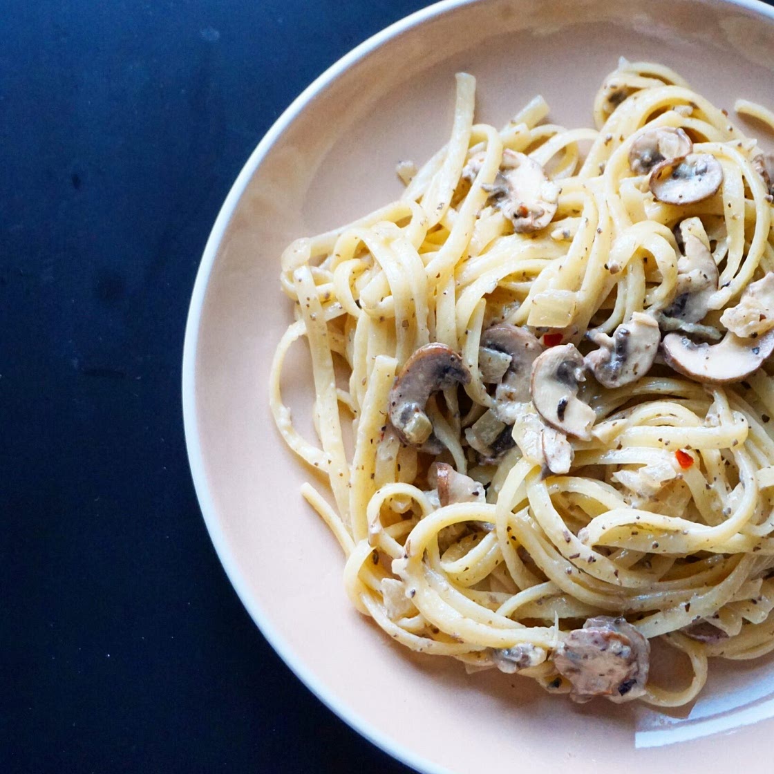 Truffle Mushroom Mascarpone Pasta