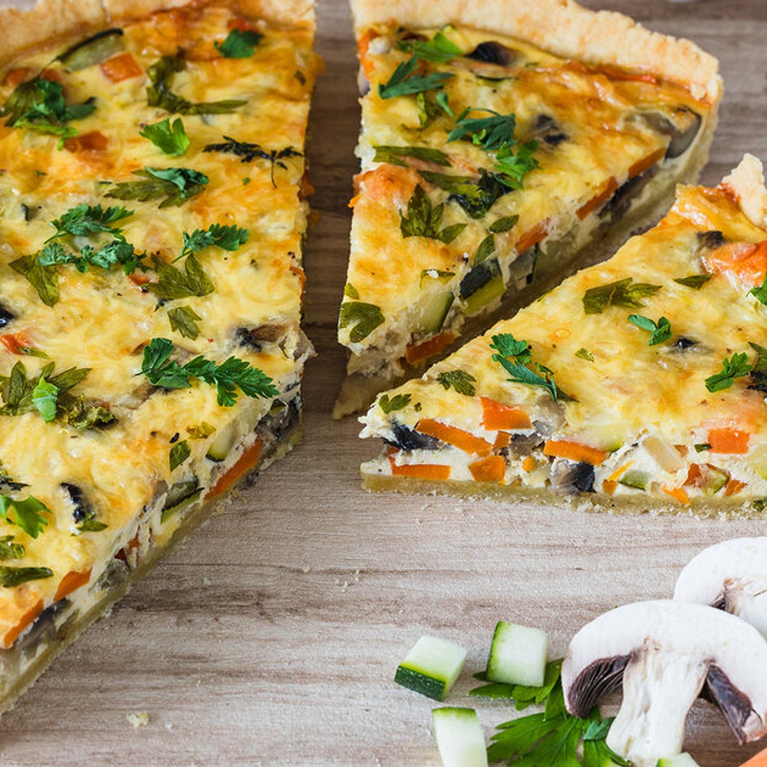 Die beste vegetarische Gemüsequiche