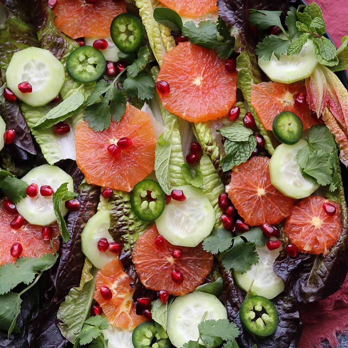 Winter Citrus Salad with Orange Honey Dressing