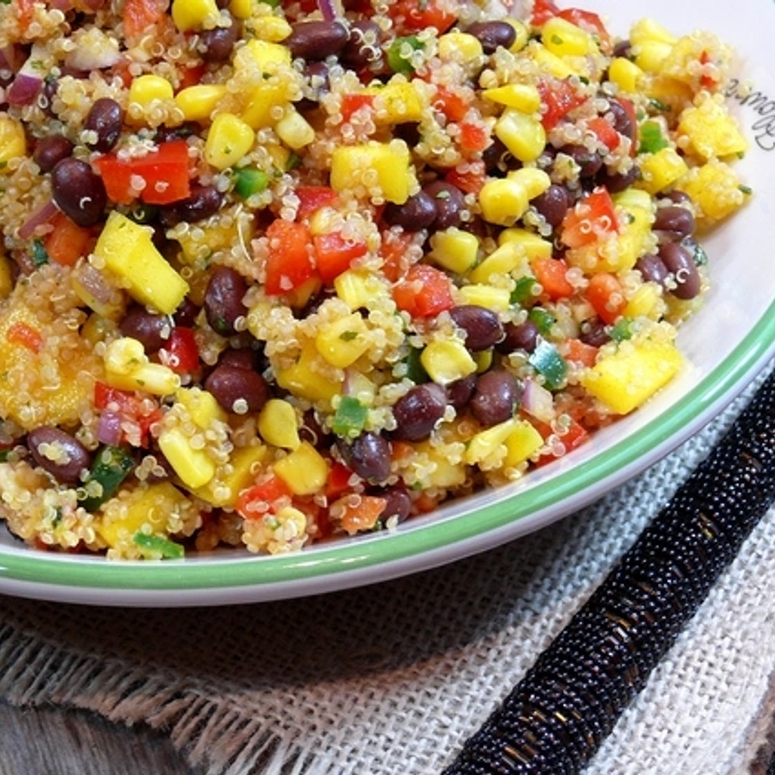 Southwestern Black Bean, Quinoa and Mango Medley