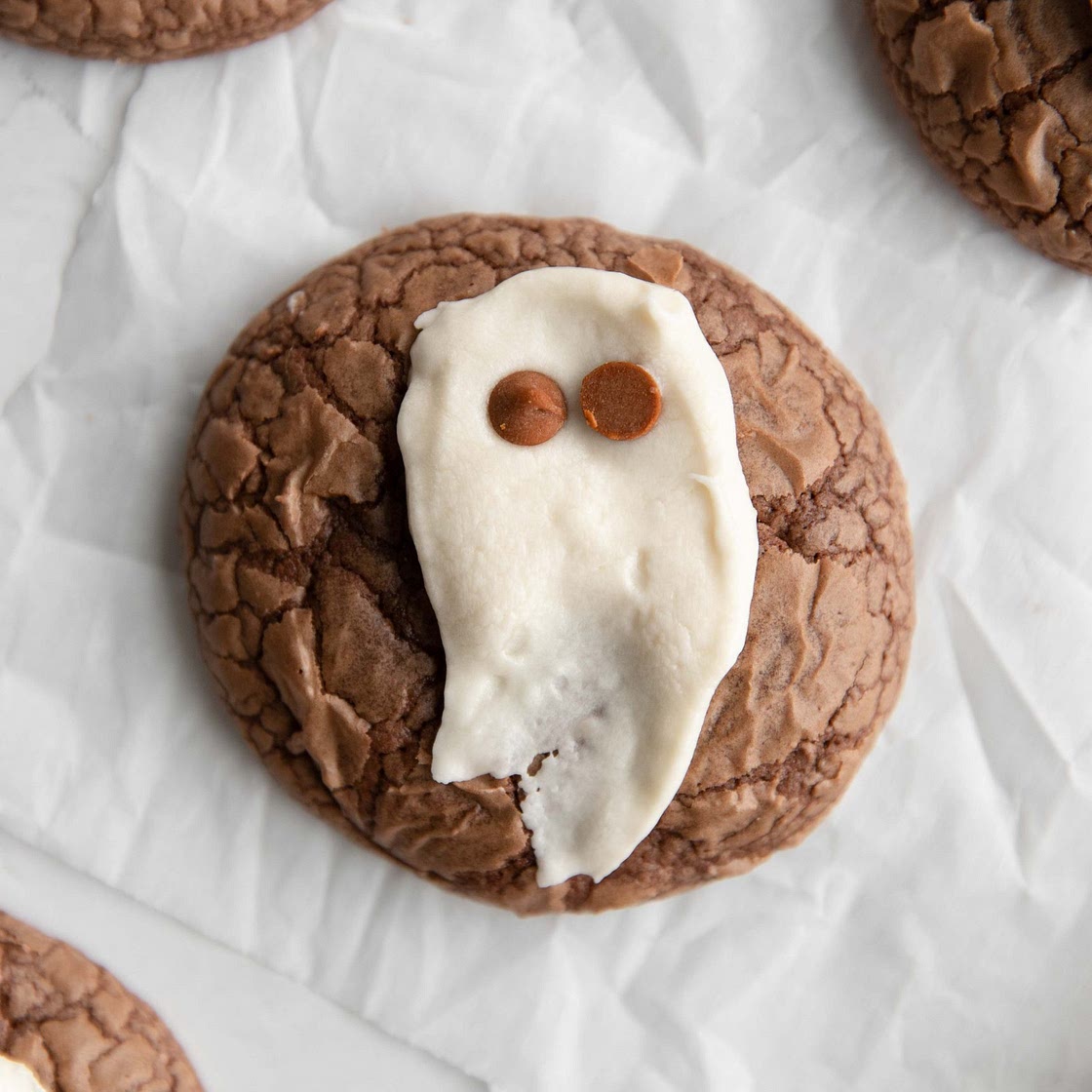 spooky brownie cookies