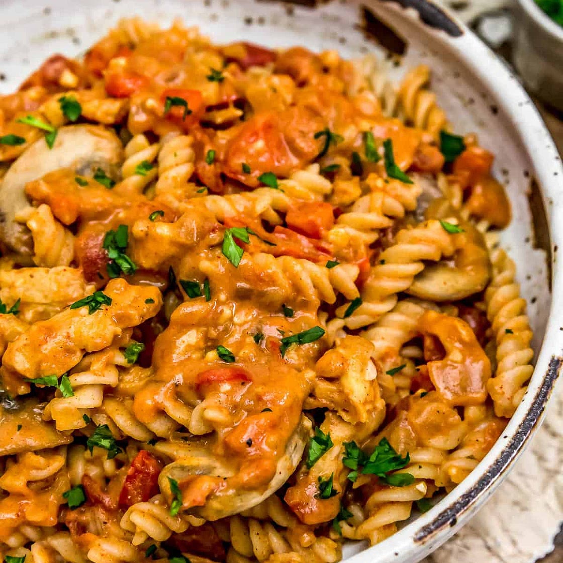 Vegan Hungarian “Chicken” Paprikash