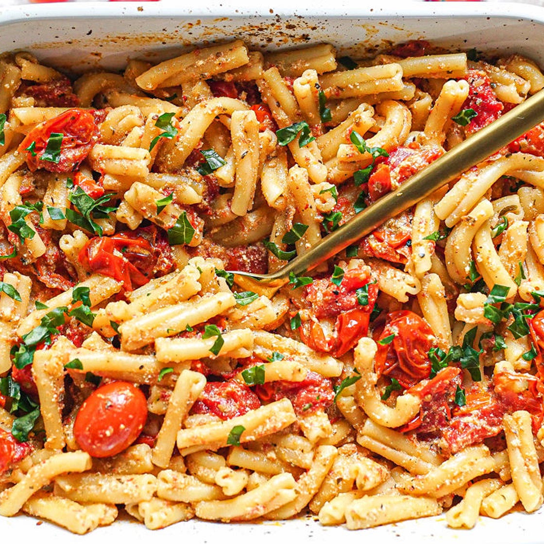 Vegan Feta Pasta (Baked Tiktok Recipe)