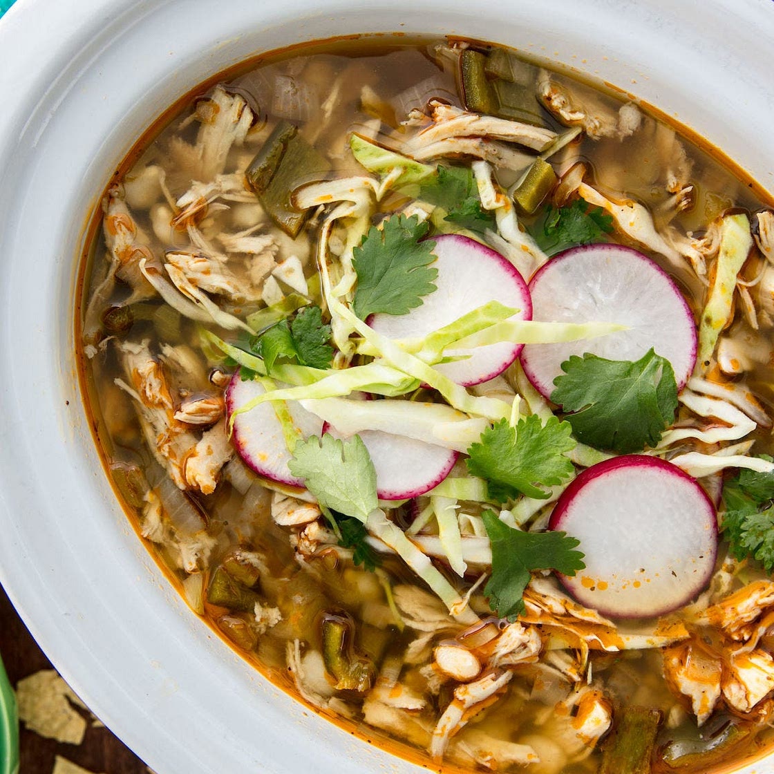 Slow-Cooker Chicken Pozole