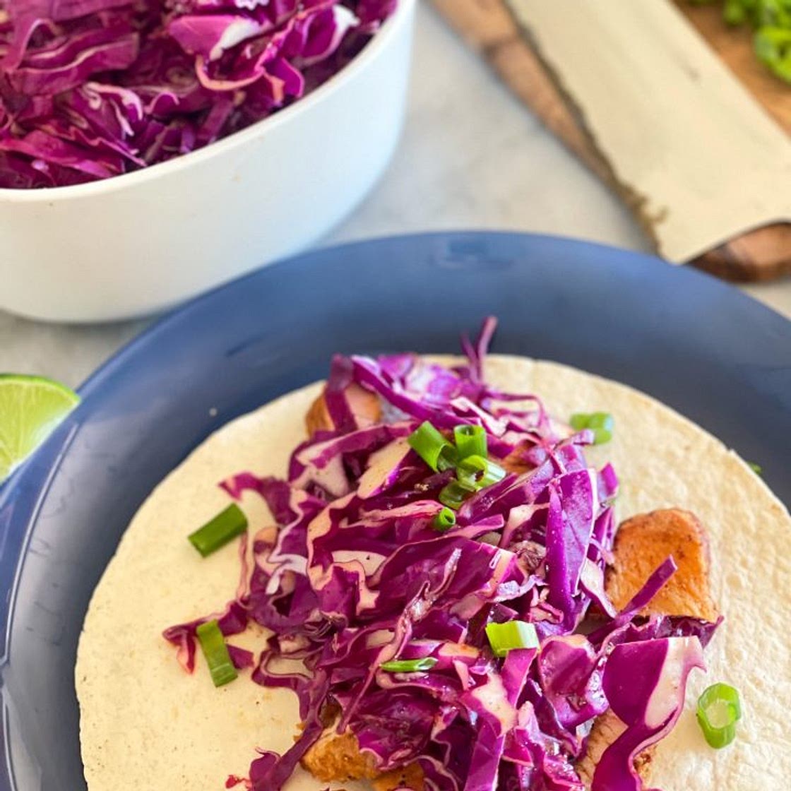 Spicy Red Cabbage Slaw