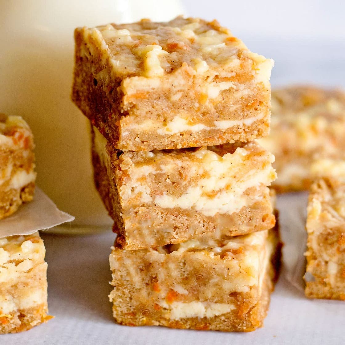 Carrot Cake Cheesecake Bars