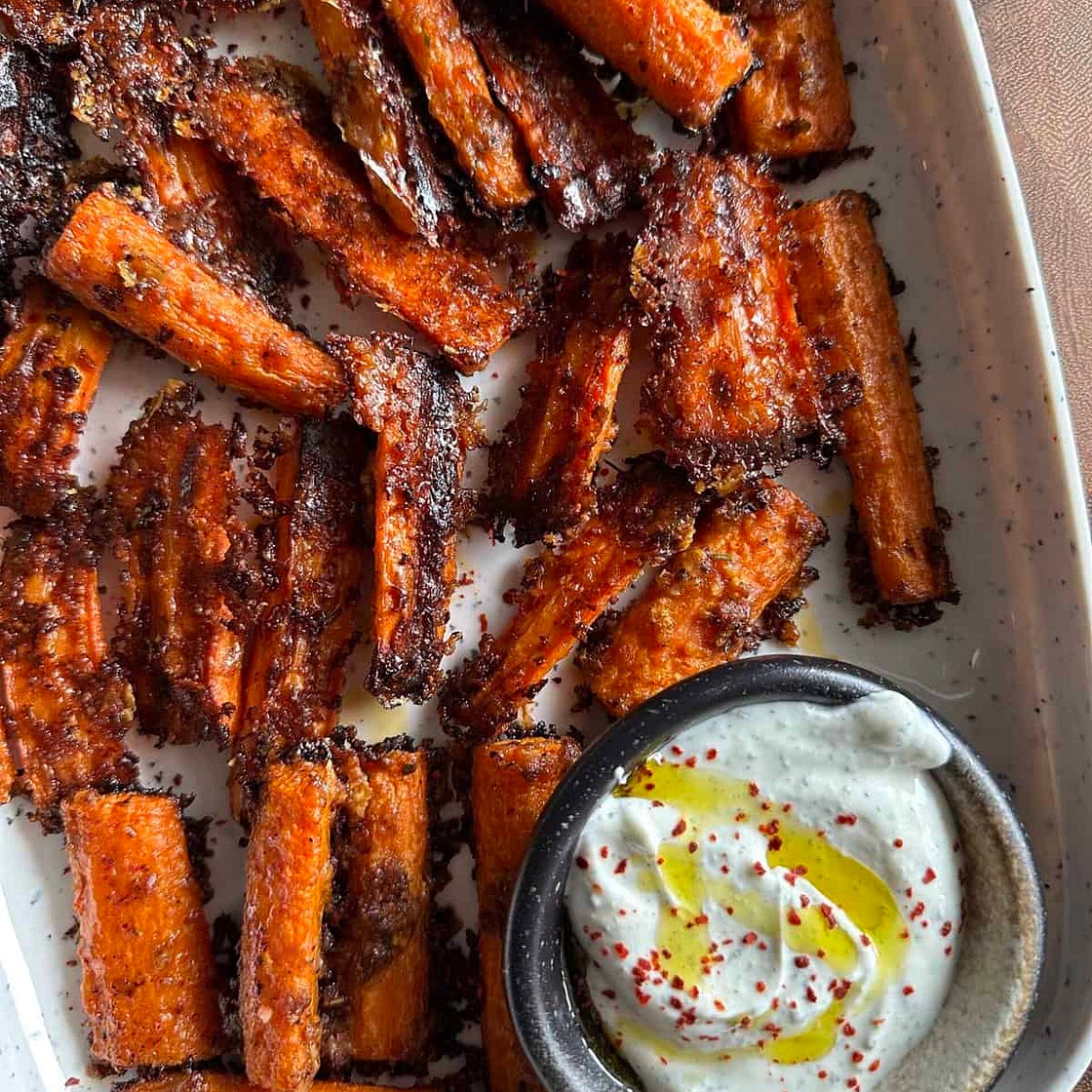 Crispy Parmesan Carrot Sticks