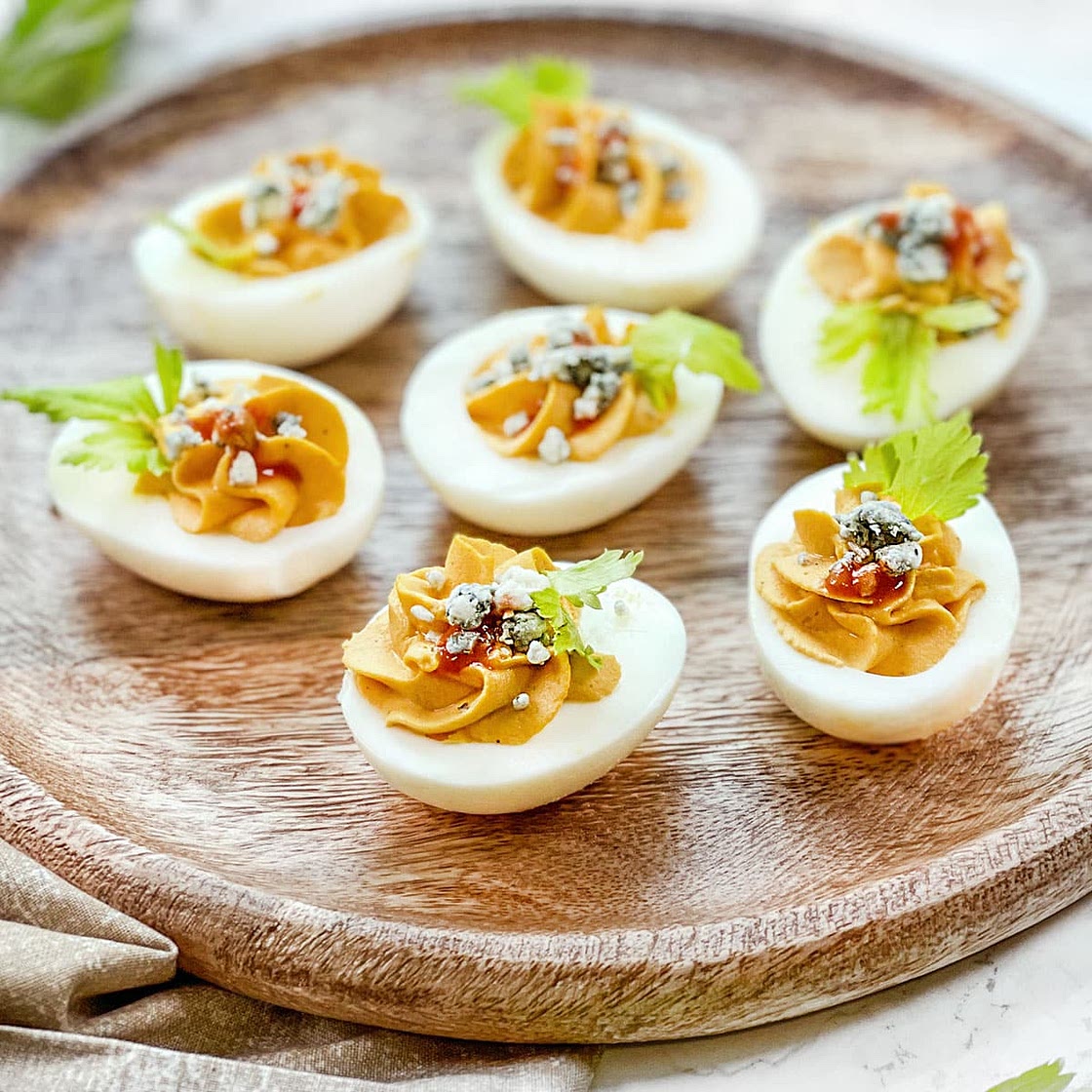 Buffalo Deviled Eggs