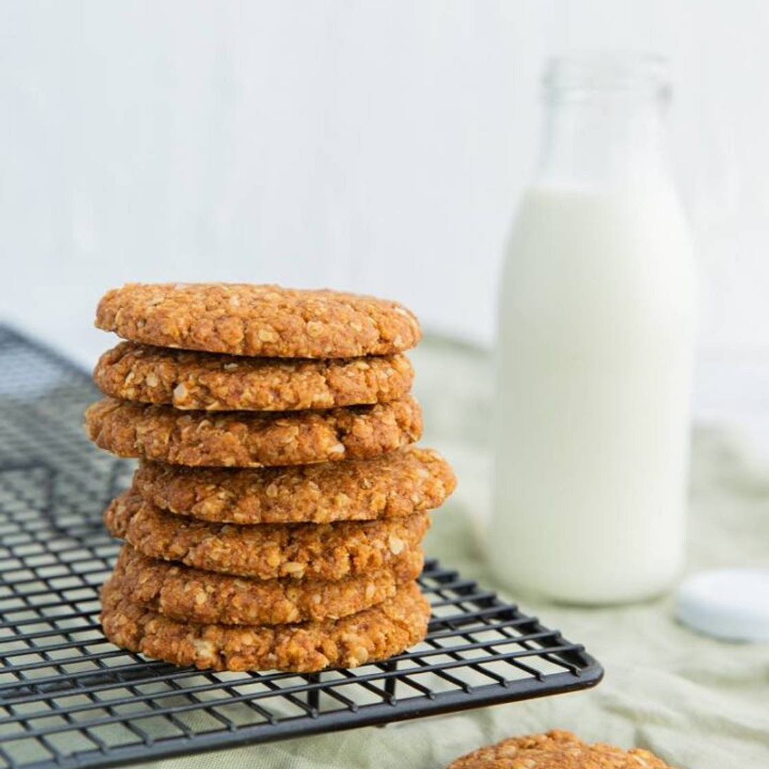 Healthy Vegan Anzac Biscuits