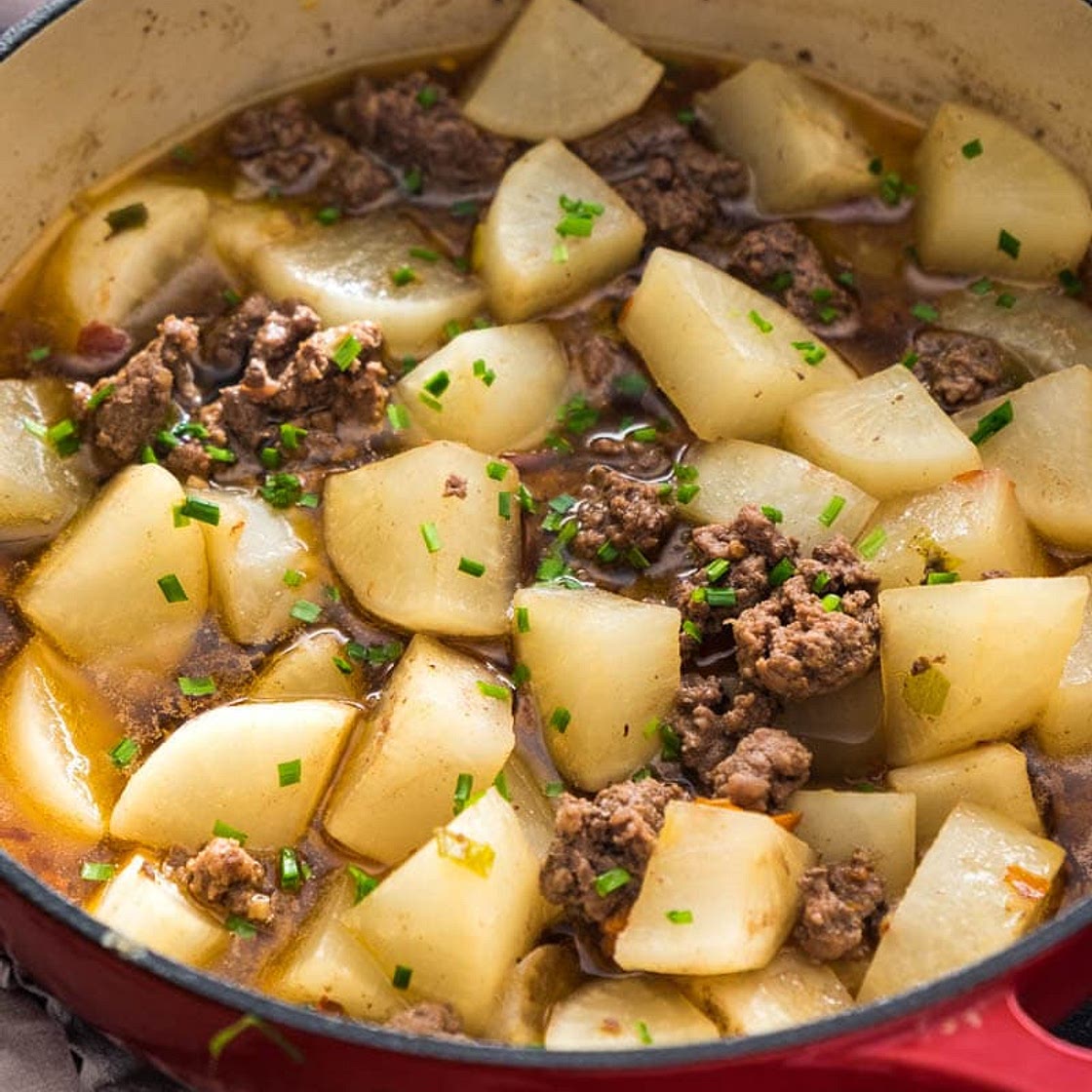 Chinese Braised Daikon Radish
