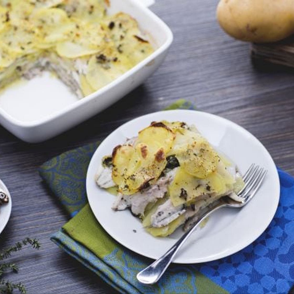 Teglia di alici e patate