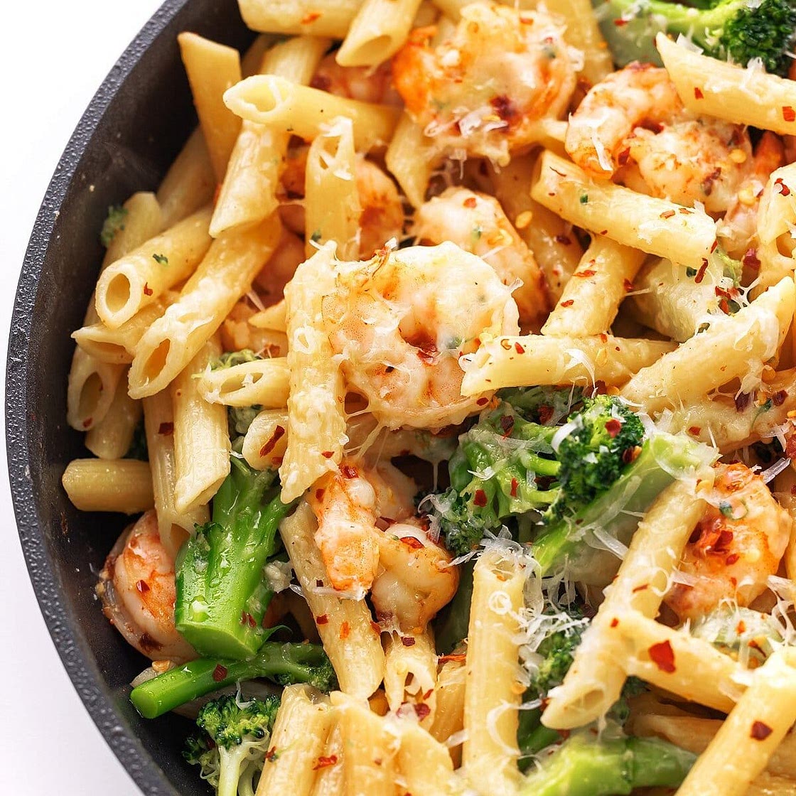 Shrimp and Broccoli Penne
