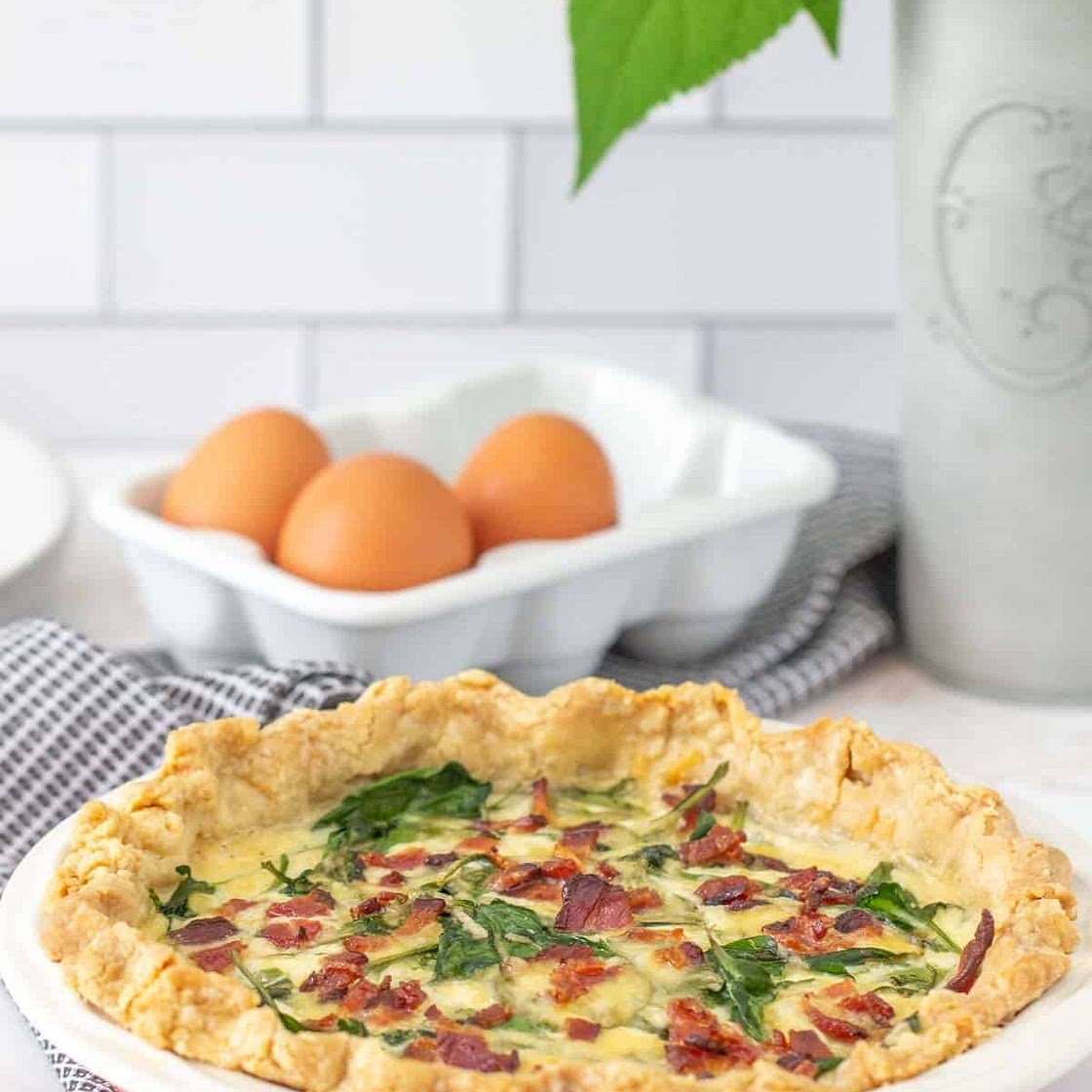 Bacon Spinach Quiche