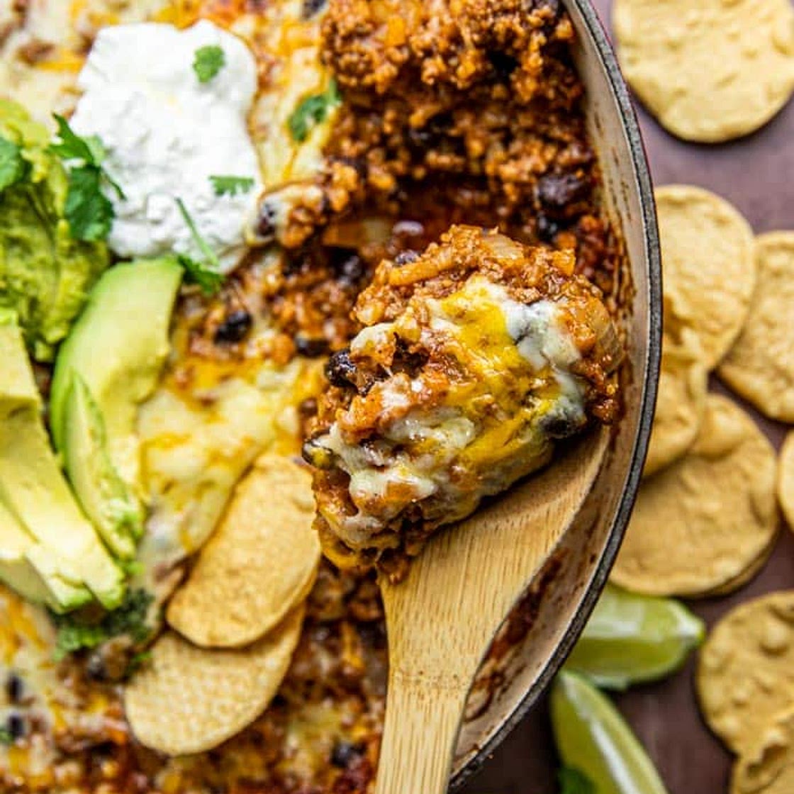 Mexican Beef and Rice Skillet