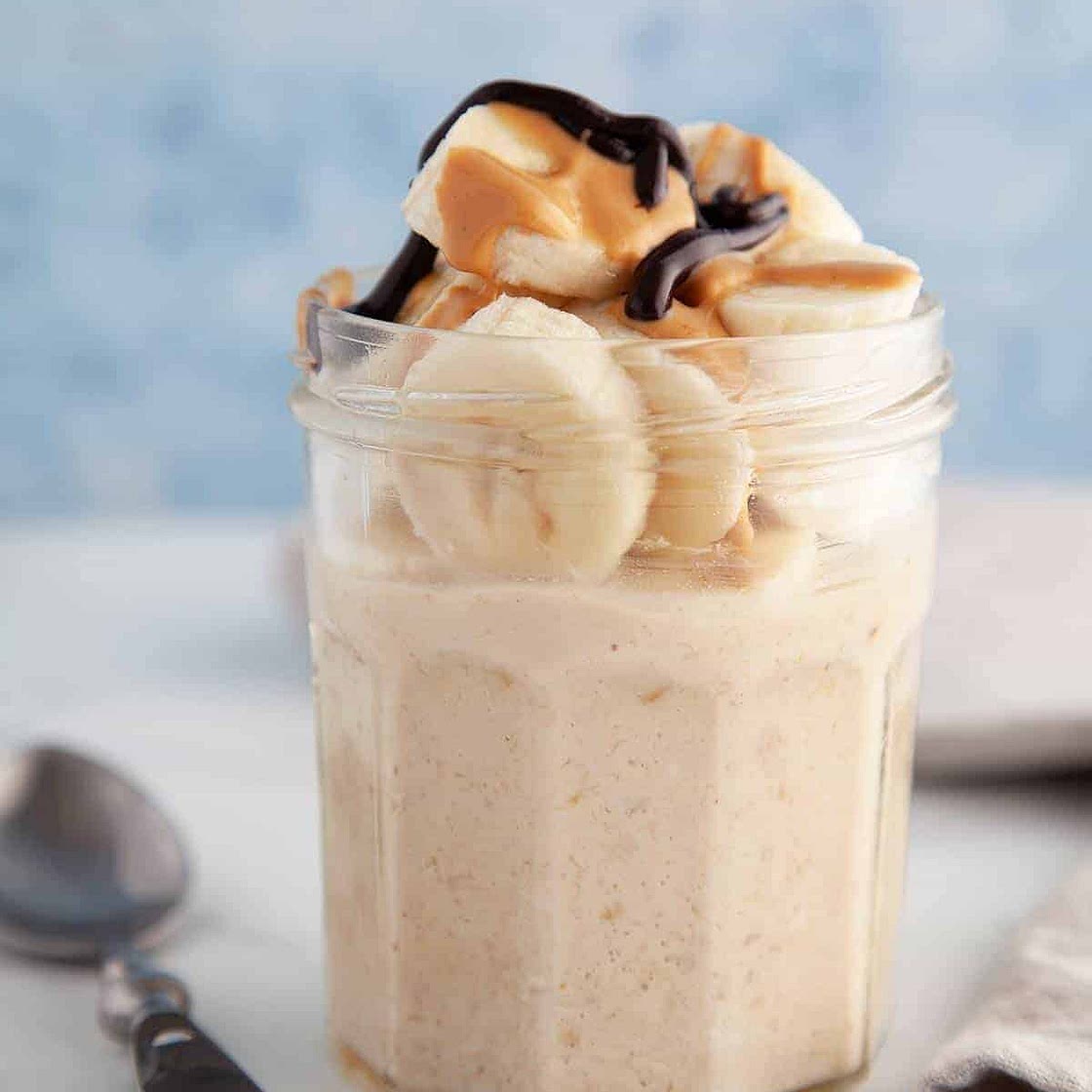 Peanut Butter & Banana Overnight Oats | Weight Watchers