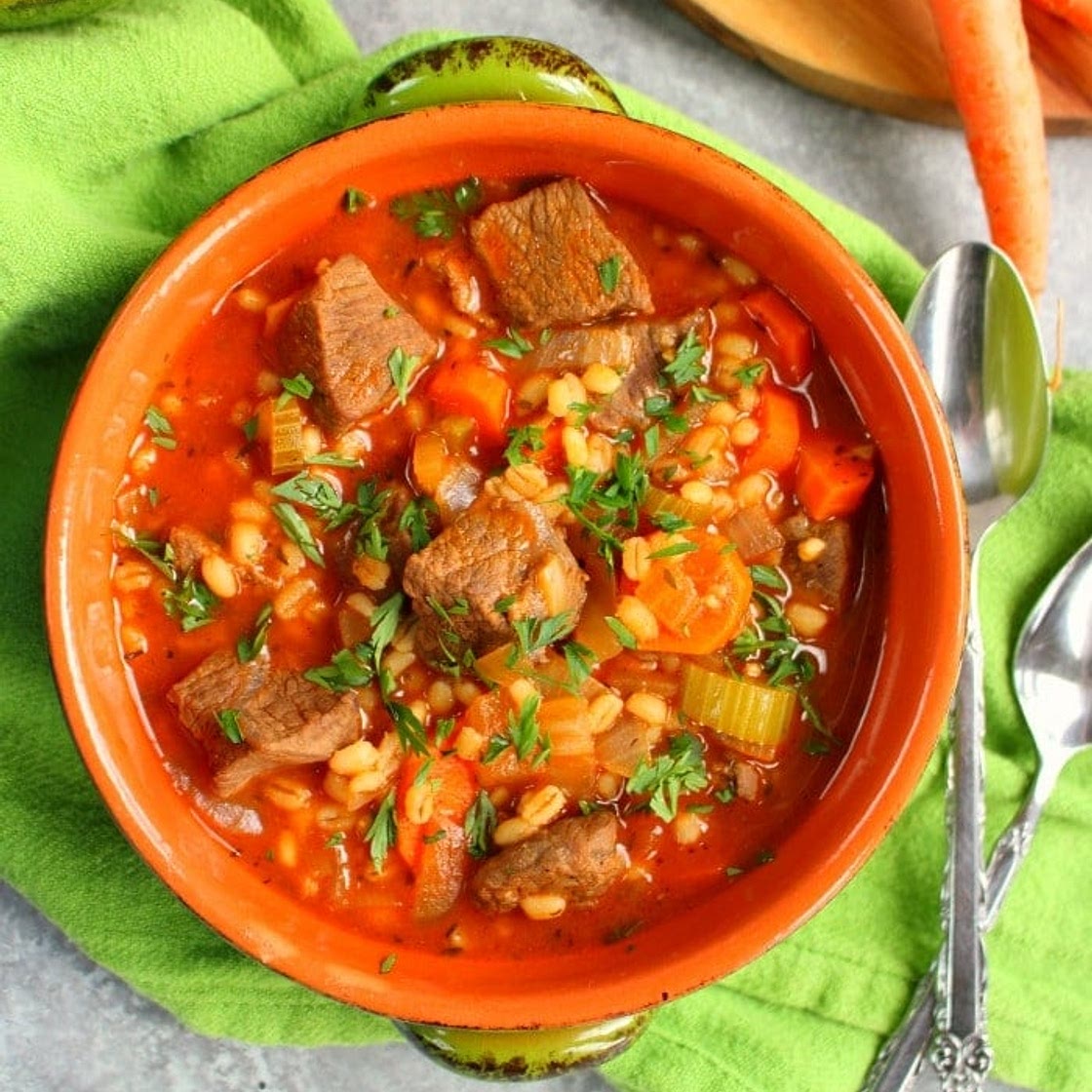 Vegetable Beef and Barley Soup