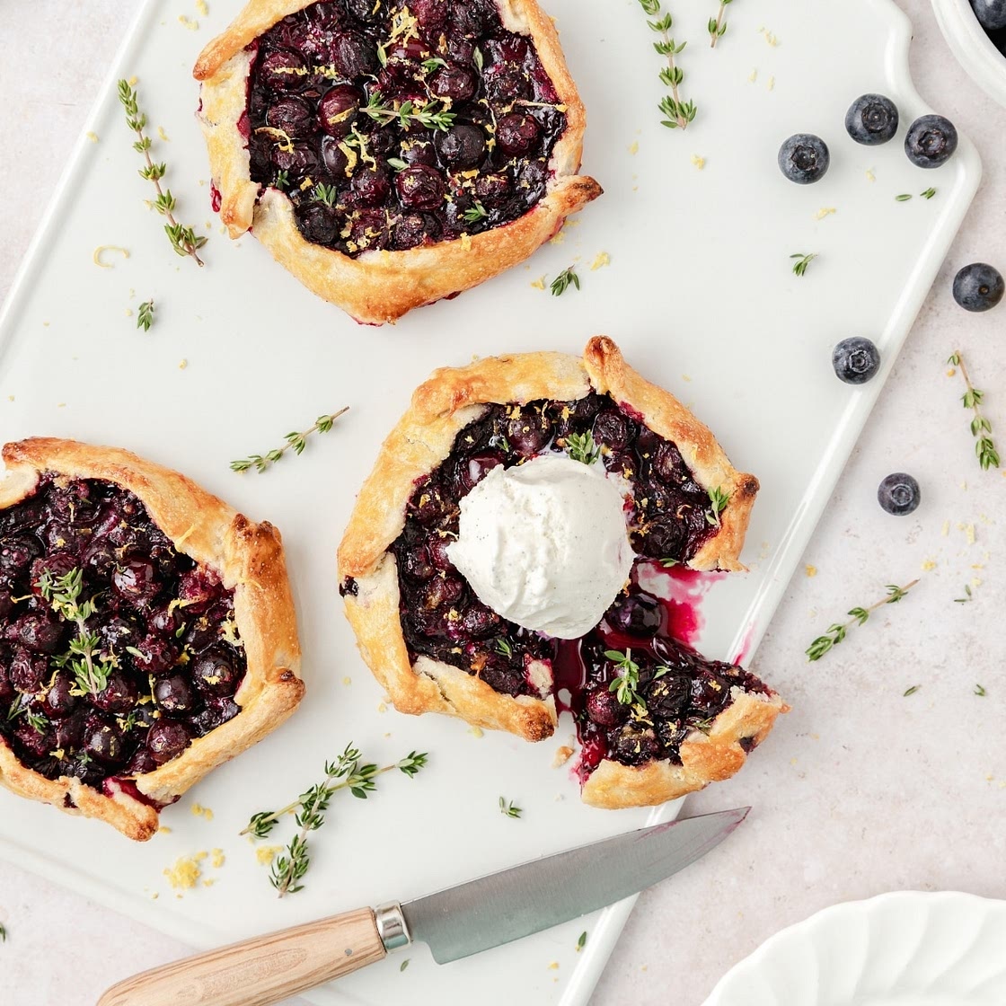 Mini Blueberry Galettes