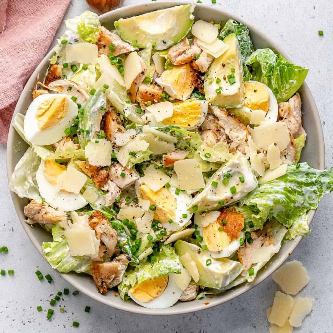 Low Carb Chicken Caesar Salad