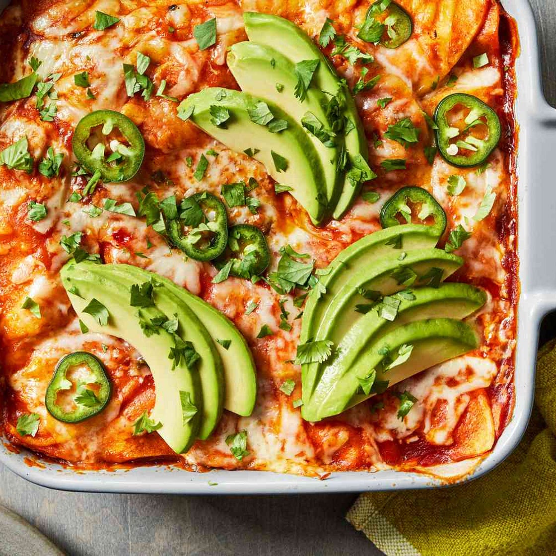 Butternut Enchilada Casserole Is Healthy, Easy to Make, and So Satisfying