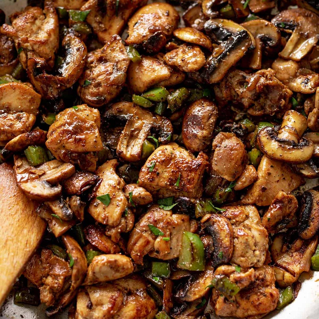 Mushroom Chicken Bites