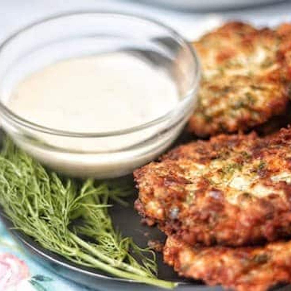 easy keto chicken fritters
