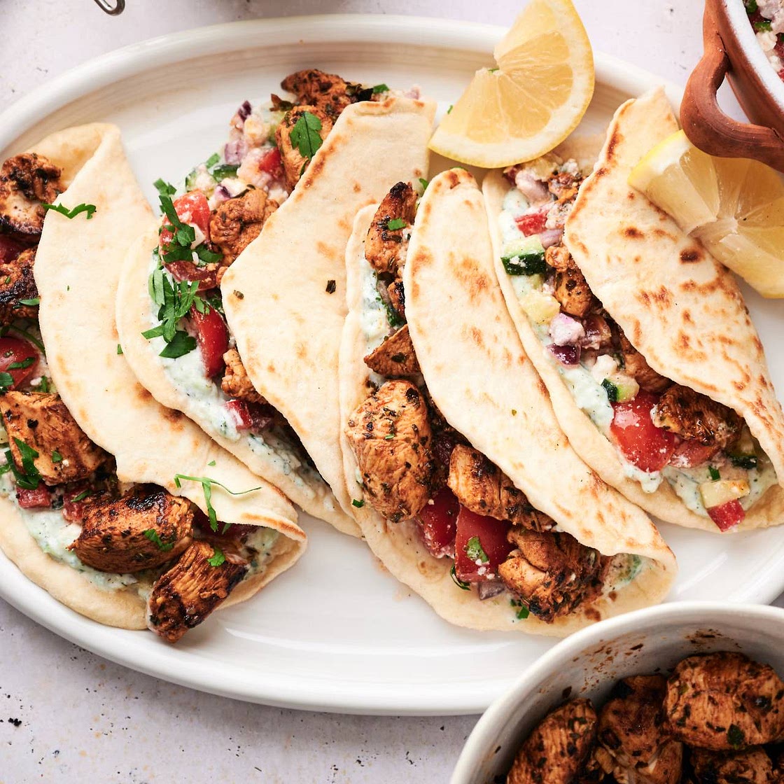 Mediterranean Chicken Tacos