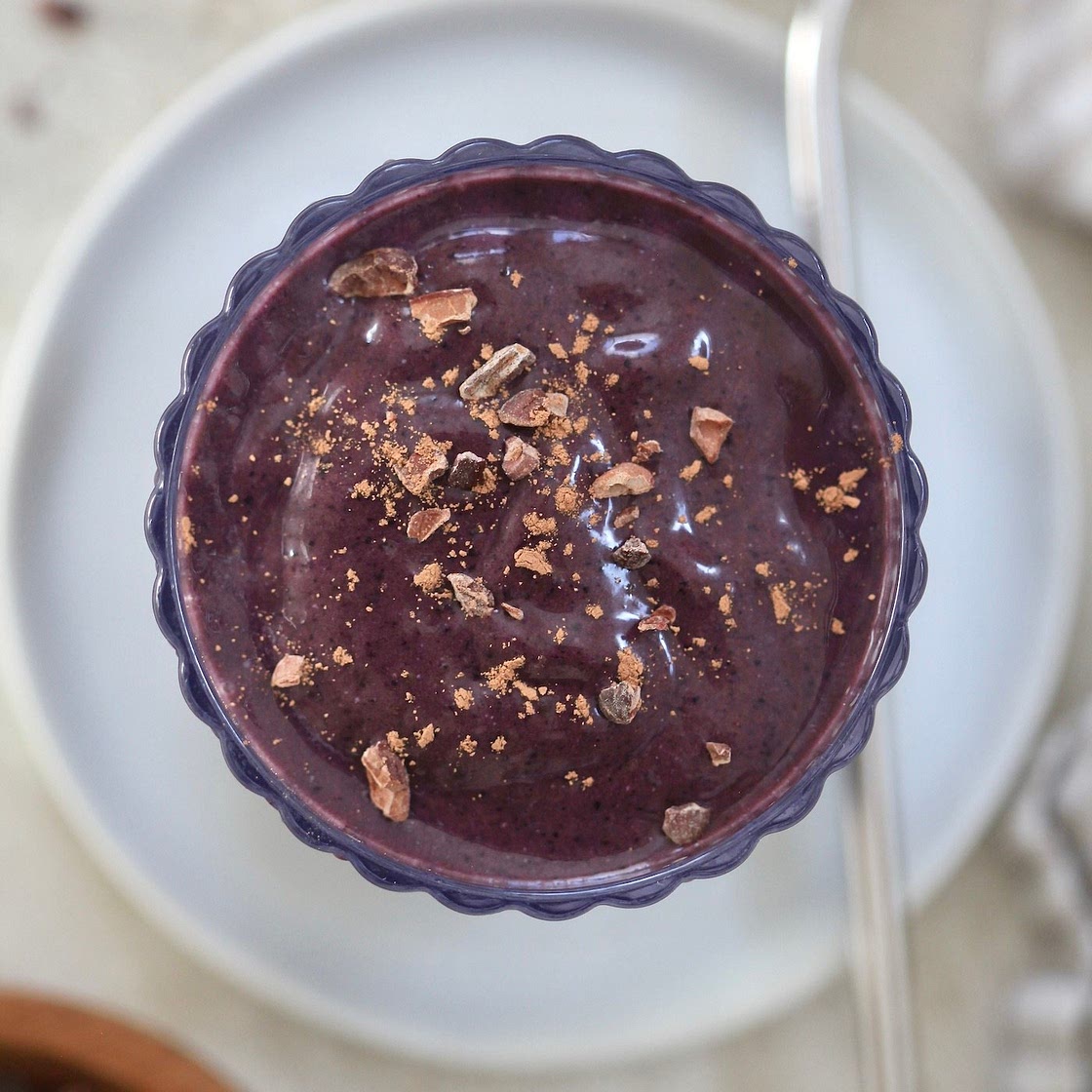 Chocolate Lover's Blueberry Smoothie with Avocado