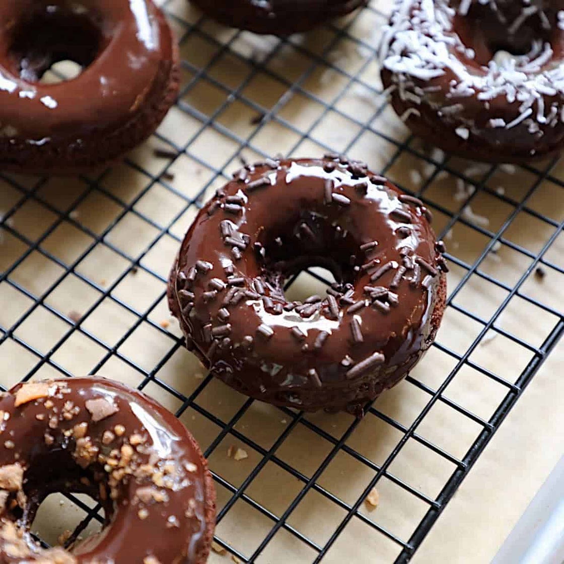 Baked Chocolate Donuts