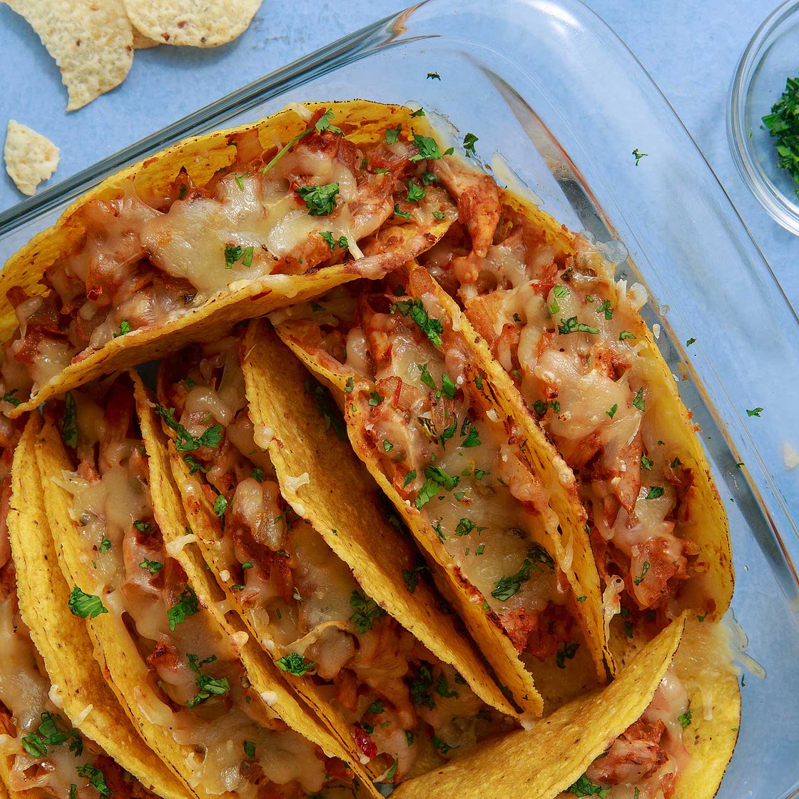 Cheesy Chicken Tacos