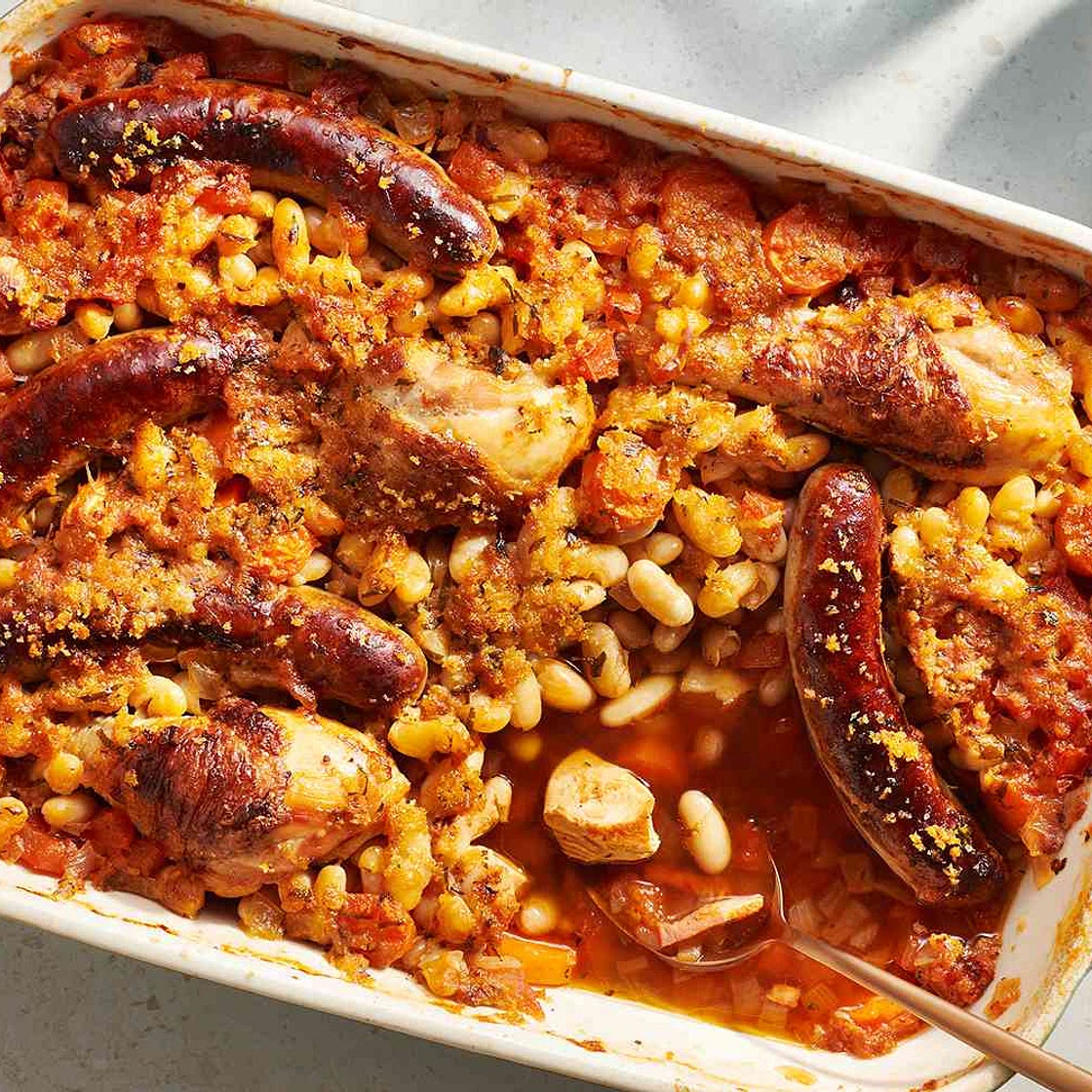 Classic French Chicken and Sausage Cassoulet Recipe