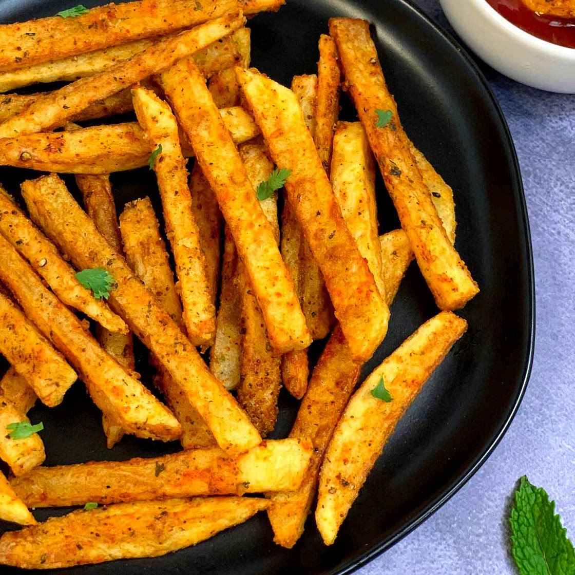 Crispy Masala French Fries Recipe (Potato French Fries)