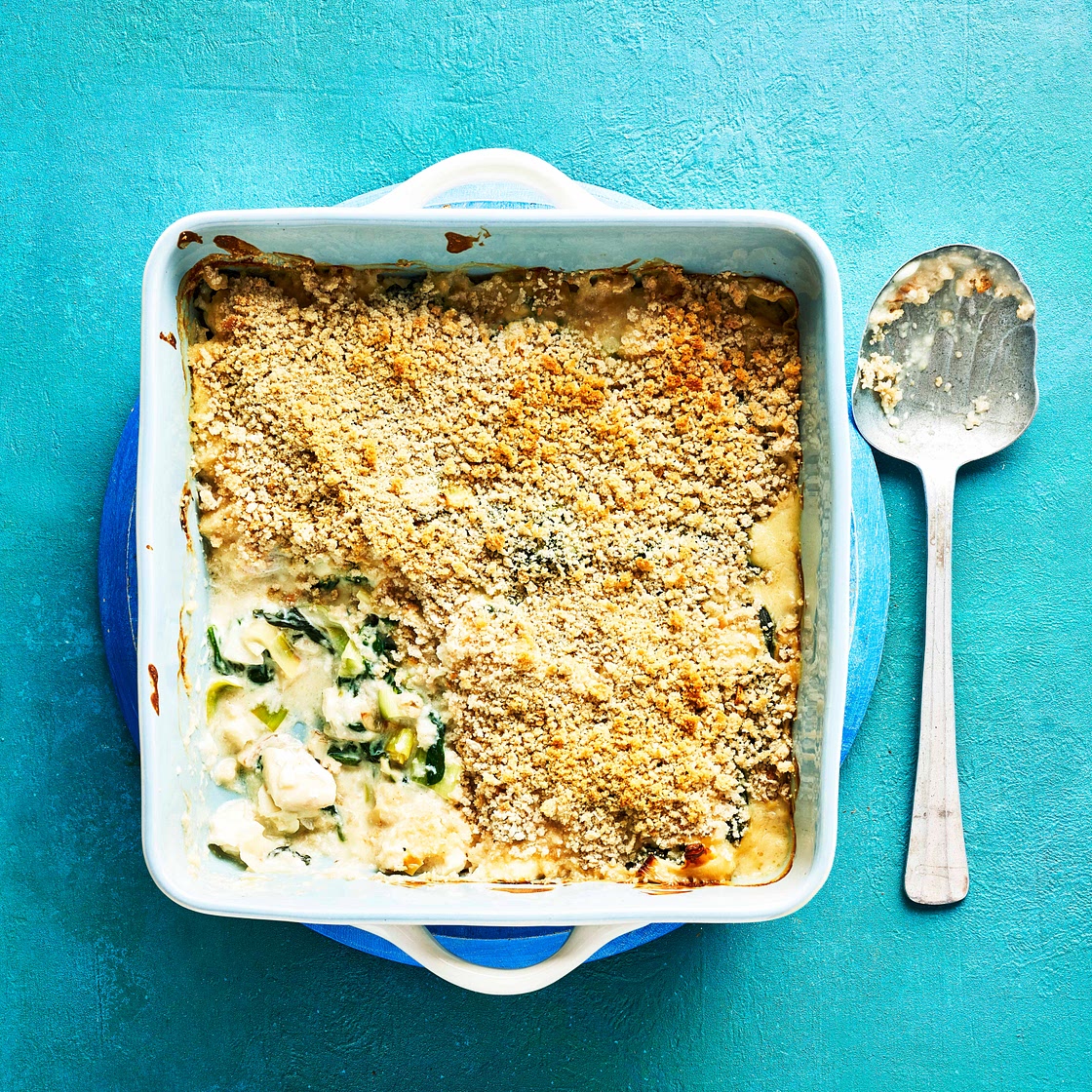 Haddock florentine bake