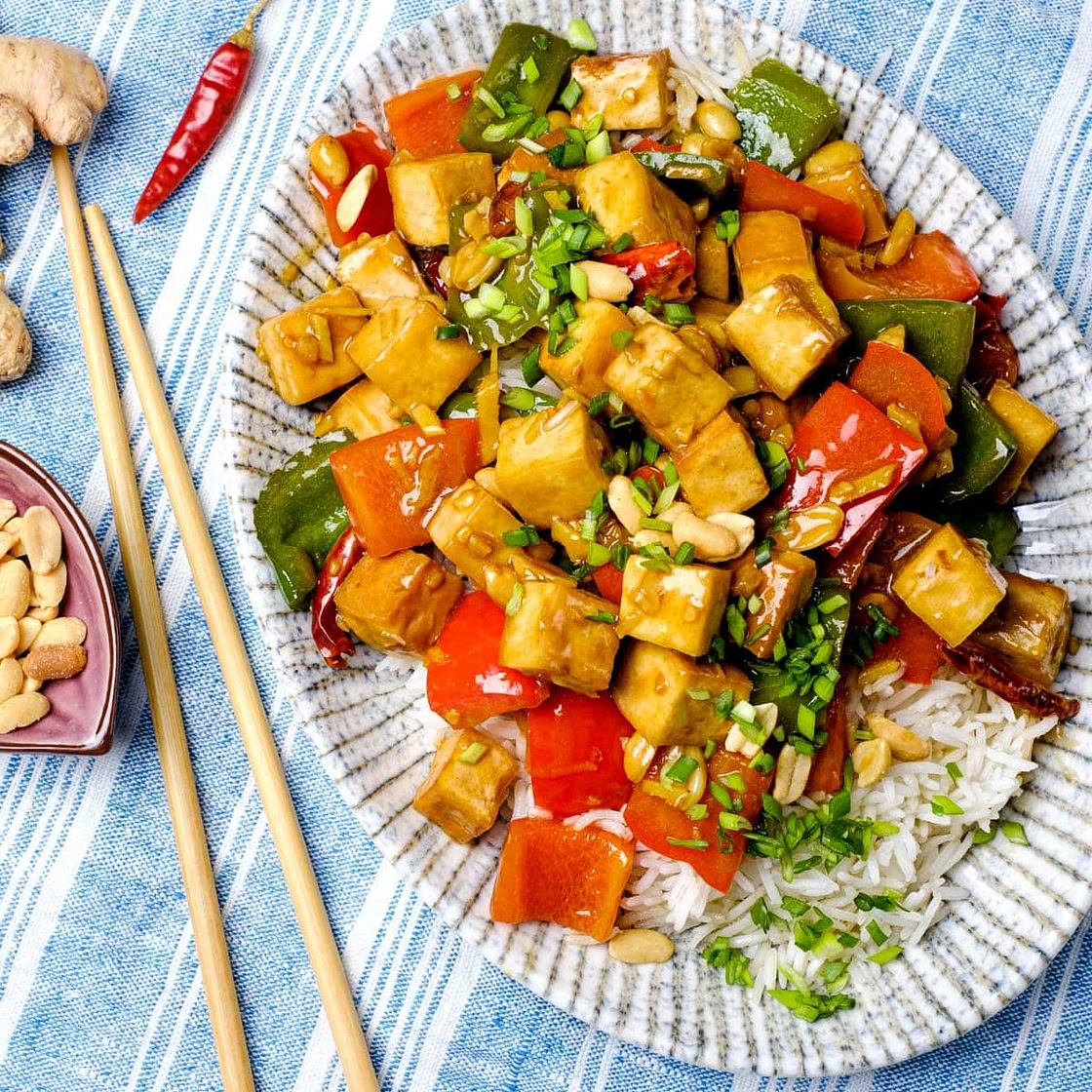 Kung Pao Tofu (Easy, Vegan Recipe)