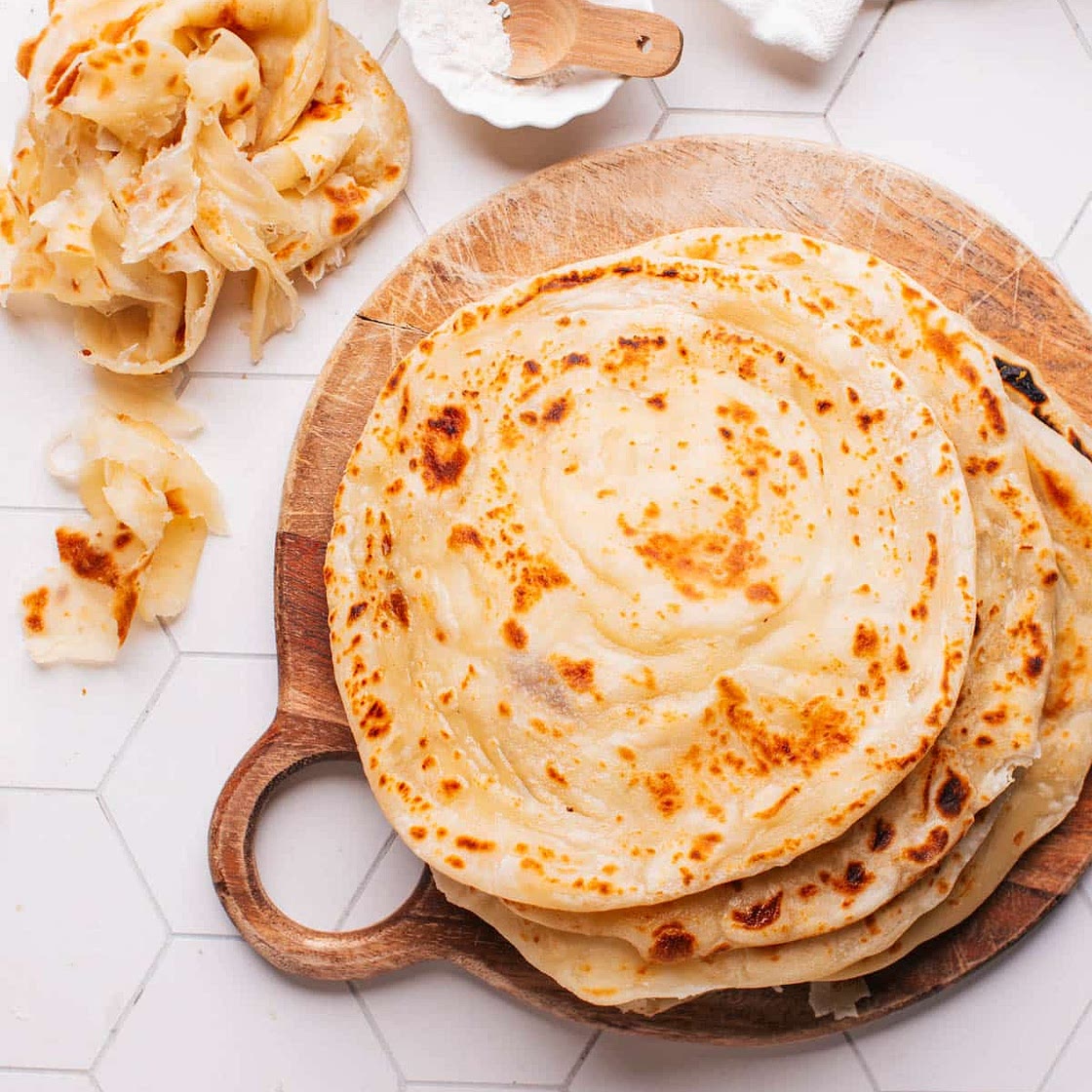 Paratha (Flaky, Layered Flatbread)