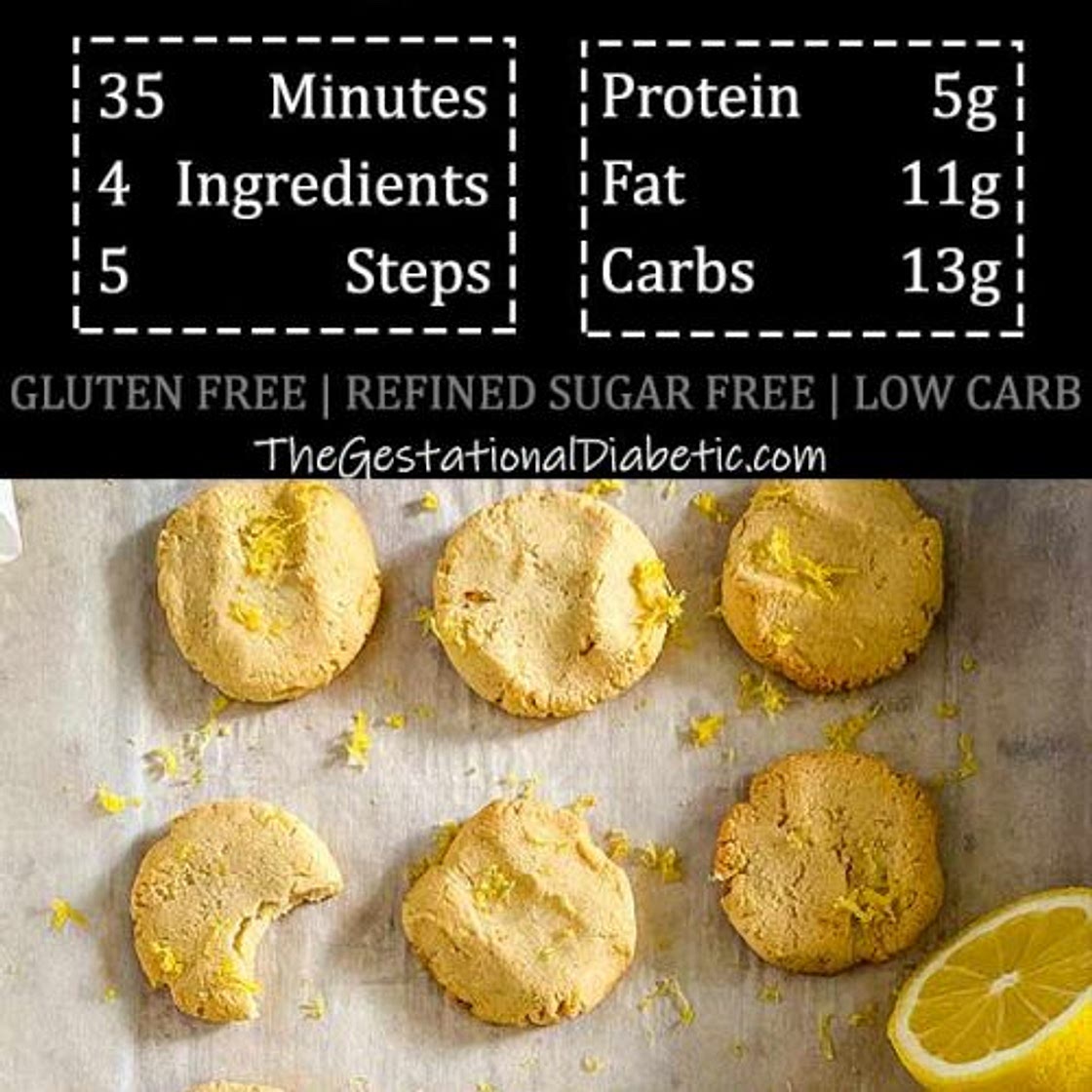 Soft and Chewy Lemon Cookie Recipe (Low Carb)