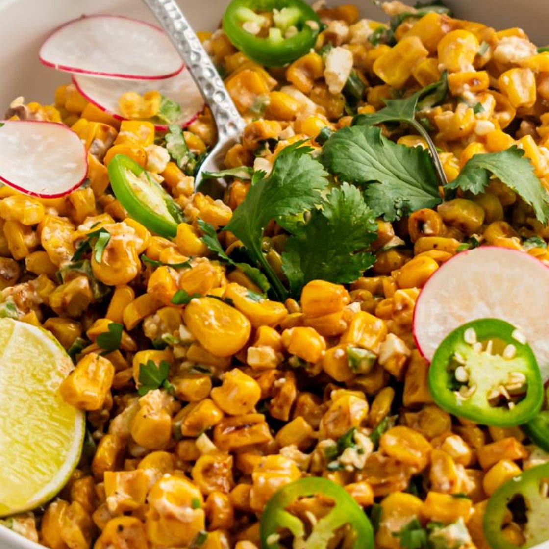Healthy Mexican Street Corn Salad