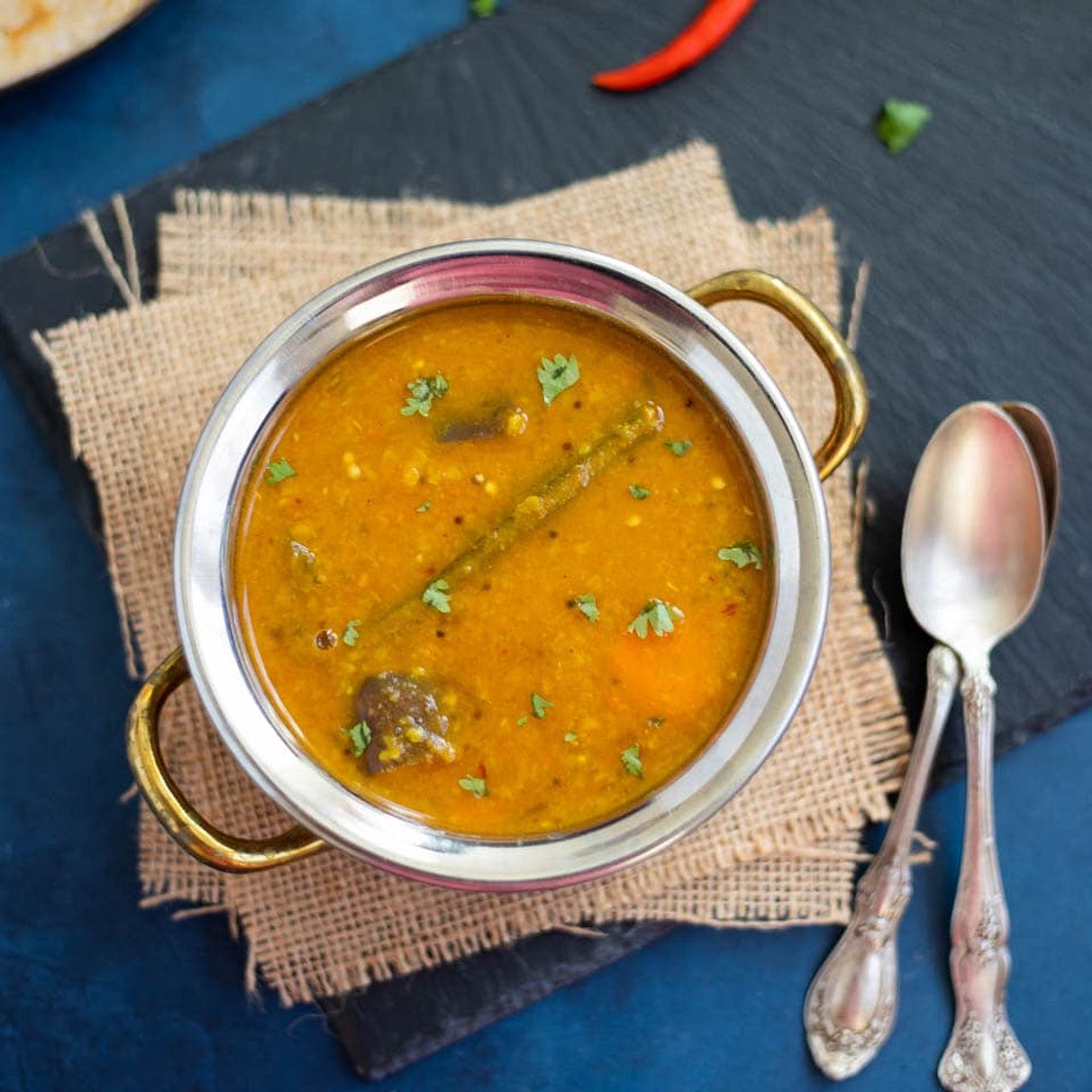Instant Pot Vegetable Sambar (South Indian Lentils)