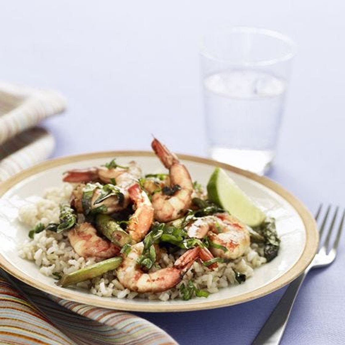 Shrimp and Asparagus Stir-Fry